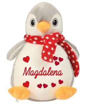 Pinguin Stofftier mit Wunschdaten